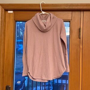 LOFT Blush Textured Knit Sweater